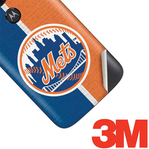 MLB New York Mets Split Moto E5 Play Skin